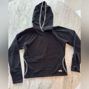 THE NORTH FACE Black Hooded Pullover Fleece Small
